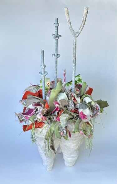 Скульптура под названием "Весна в городе" - Анастасия Морозова, Подлинное произведение искусства, Керамика