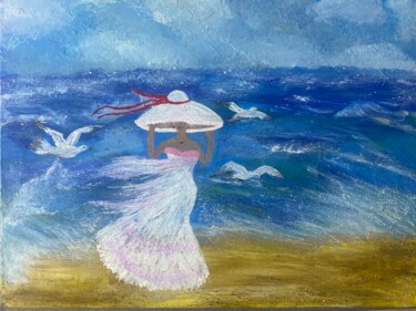 Картина под названием "Перед дождем" - Анастасия Одоладова, Подлинное произведение искусства, Акрил