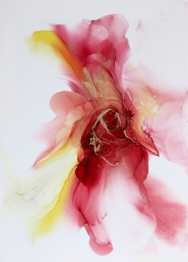 Pintura titulada "Desert Rose abstrac…" por Anastasia Ozlu, Obra de arte original, Tinta