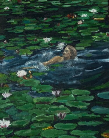 Картина под названием "Молчание" - Анастасия Панкина, Подлинное произведение искусства, Масло