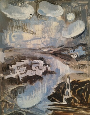 Картина под названием "Северный морской го…" - Svoboda, Подлинное произведение искусства, Масло