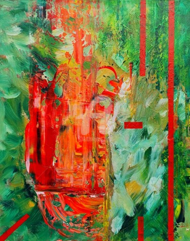 Картина под названием ""Mask"" - Анастасия Раковчена, Подлинное произведение искусства, Акрил Установлен на Деревянная рама…