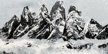 Картина под названием "Dolomites" - Anastasia Sabatie, Подлинное произведение искусства, Акрил
