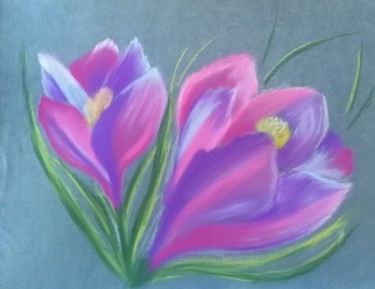 Schilderij getiteld "Spring is coming" door Anastasia_art, Origineel Kunstwerk, Pastel