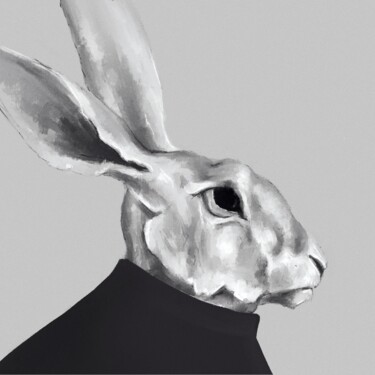 Rabbit Arts numériques intitulée "Rabbit" par Anastasia Semenova, Œuvre d'art originale, Travail numérique 2D