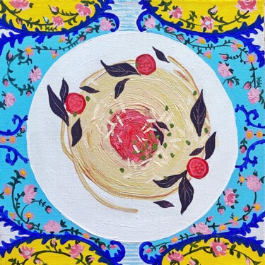Malerei mit dem Titel "Бon appetit" von Anastasiia Soloveva, Original-Kunstwerk, Acryl