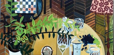 Peinture intitulée "Игра окончена" par Anastasiia Soloveva, Œuvre d'art originale, Acrylique Monté sur artwork_cat.