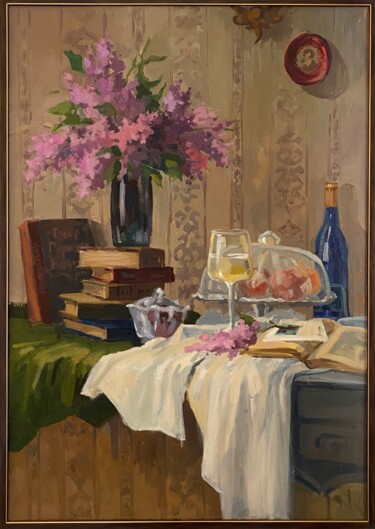 Painting titled "«spring”" by Anastasia Tamojkina, Original Artwork, Oil