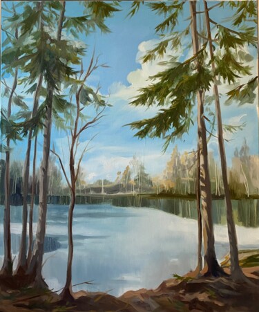 Painting titled "«Karelia»" by Anastasia Tamojkina, Original Artwork, Oil