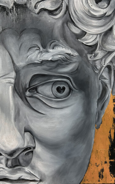 Картина под названием "David Michelangelo…" - Анастасия Юрзинова, Подлинное произведение искусства, Масло