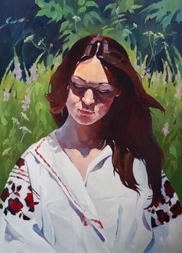 Painting titled "Summer" by Anastasia Yarosevitch, Original Artwork, Oil