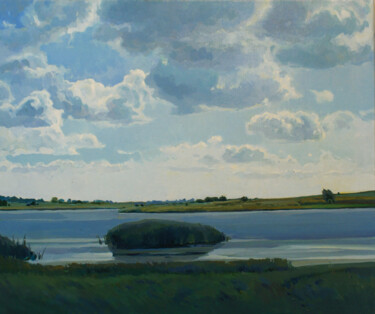 Картина под названием "Островок" - Анастасия Ярошевич, Подлинное произведение искусства, Масло