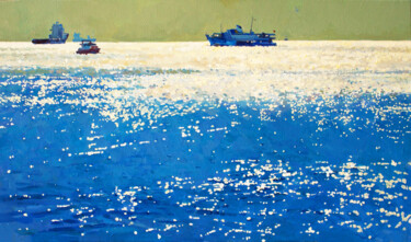 Картина под названием "Shine" - Анастасия Ярошевич, Подлинное произведение искусства, Масло Установлен на Деревянная рама дл…