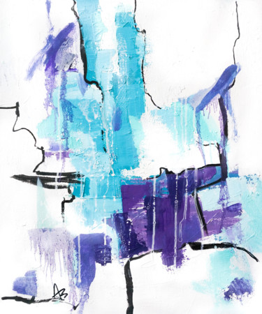 Organic chip №15 Painting titled "Organic chip №15" by Anastasia Buoy, Original Art, Oil Mounted on Stretcher frame