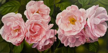 Ζωγραφική με τίτλο "Serenity in Bloom" από Anastasiia Alekhina, Αυθεντικά έργα τέχνης, Λάδι Τοποθετήθηκε στο Ξύλινο φορείο σ…