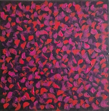 Painting titled "Dancing petals" by Anastasiia Doro, Original Artwork, Acrylic