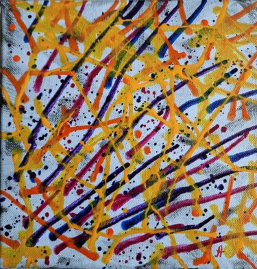 Картина под названием "Emotions" - Anastasiia Doro, Подлинное произведение искусства, Акрил Установлен на Деревянная рама дл…