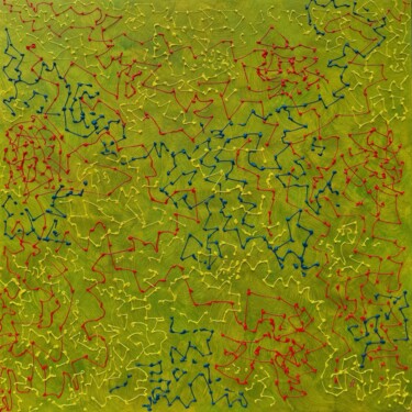 Картина под названием "Patterns of the uns…" - Anastasiia Doro, Подлинное произведение искусства, Акрил Установлен на Деревя…