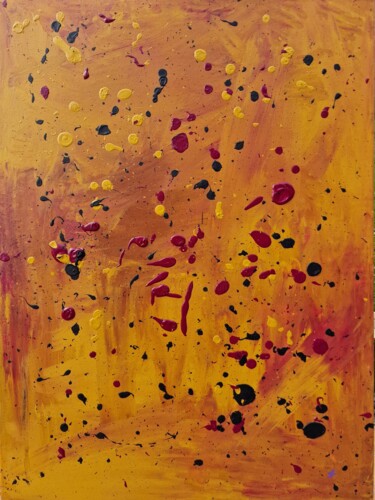 Картина под названием "The unspoken" - Anastasiia Doro, Подлинное произведение искусства, Акрил Установлен на Деревянная рам…