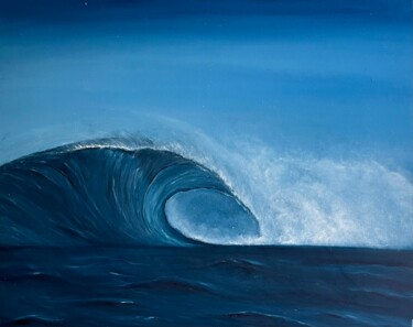 Pintura titulada "The Wave" por Anastasiia Novitskaya, Obra de arte original, Oleo Montado en Bastidor de camilla de madera