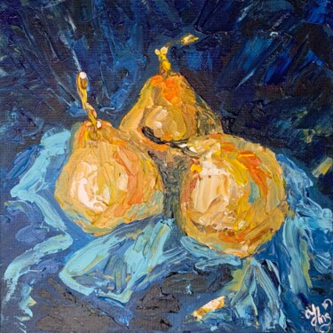 Картина под названием "Pearls" - Anastasiia Ulle, Подлинное произведение искусства, Акрил