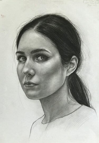 Dessin intitulée "Anastasia" par Anastasija Terskiha, Œuvre d'art originale, Graphite