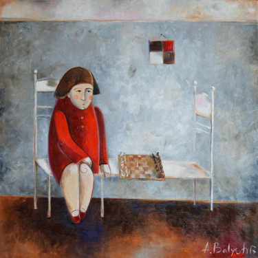 Картина под названием "Сеанс одноИменной и…" - Anastasiya Balysh, Подлинное произведение искусства, Масло