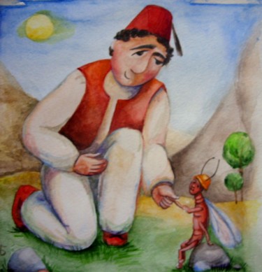 Рисунок под названием "Фарук и термиты" - Anastasiya Balysh, Подлинное произведение искусства, Другой