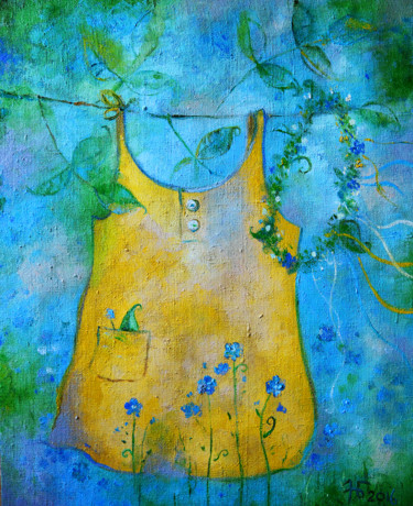 Картина под названием "ПОлина" - Anastasiya Balysh, Подлинное произведение искусства, Масло