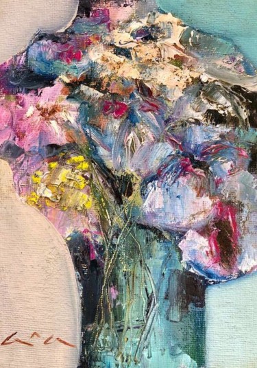 Painting titled "Spring bouquet" by Anastasiya Kimachenko, Original Artwork, Oil
