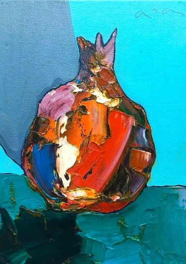 Pintura intitulada "Pomegranate" por Anastasiya Kimachenko, Obras de arte originais, Óleo