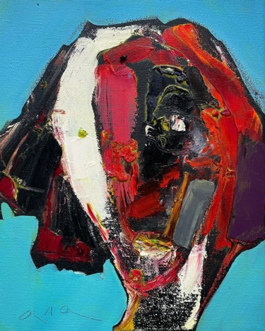 Expressionist portrait #111 Malerei mit dem Titel "Expressionist portr…" von Anastasiya Kimachenko, Original-Kunstwerk, Öl