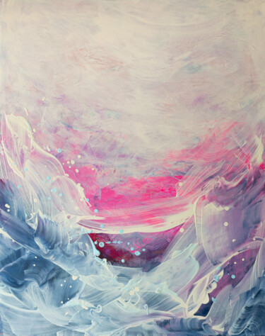 Картина под названием "Imagine wind landsc…" - Anastasiya Mare, Подлинное произведение искусства, Акрил