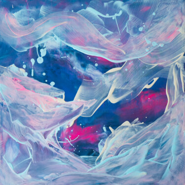 Pintura intitulada "Blue wind" por Anastasiya Mare, Obras de arte originais, Acrílico