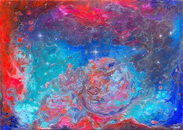 Peinture intitulée "star-dust-jpg-jpg.j…" par Anastasiya Muha ( Koroleva ), Œuvre d'art originale, Acrylique