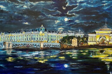 Painting titled "St.Petersburg Paint…" by Anastasiya Posylaeva, Original Artwork, Oil