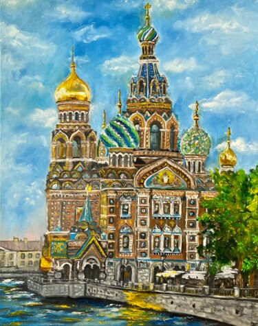 Картина под названием "St.Petersburg Paint…" - Anastasiya Posylaeva, Подлинное произведение искусства, Масло