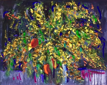 Painting titled "MIMOSA" by Kachina, Original Artwork, Oil