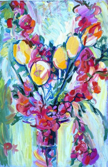 Картина под названием "Весна" - Екатерина Раймер, Подлинное произведение искусства, Масло