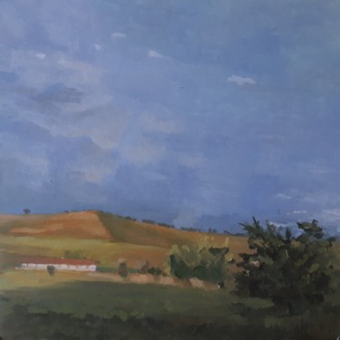 Картина под названием "Труновская гора" - Анастасия Салова, Подлинное произведение искусства, Масло