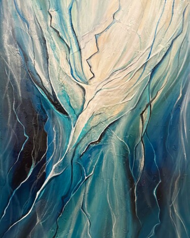 Картина под названием "Inside" - Anastassia Lo, Подлинное произведение искусства, Акрил Установлен на Деревянная рама для но…