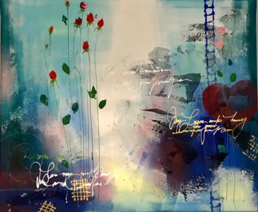 Malerei mit dem Titel ""Breath Of Now" acr…" von Anastassia Skopp, Original-Kunstwerk, Acryl