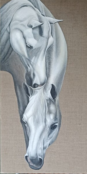 Middelen Blauw Bestrating 1.155 Paarden schilderijen te koop | Artmajeur