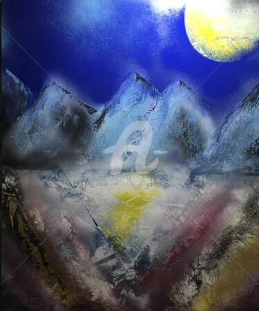 Painting titled "Avalanches 28" by Anatole63, Original Artwork, Acrylic