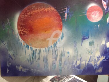 Peinture intitulée "Sing planet 52" par Anatole63, Œuvre d'art originale, Acrylique