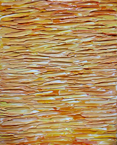 Peinture intitulée "Golden wheat field" par Anatolii Kazymyrchuk, Œuvre d'art originale, Acrylique Monté sur Châssis en bois