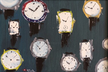 "Часы" başlıklı Tablo Анатолий Скопин (Klok) tarafından, Orijinal sanat, Petrol
