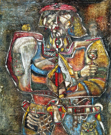 Painting titled "Macho" by Anatoliy Sivkov, Original Artwork, Oil