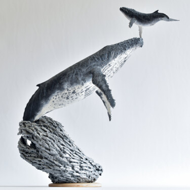 Скульптура под названием "First breath" - Anatoly Popov, Подлинное произведение искусства, Пластмасса