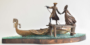 Sculpture intitulée "The Venetian story" par Anatoly Popov, Œuvre d'art originale, Bronze